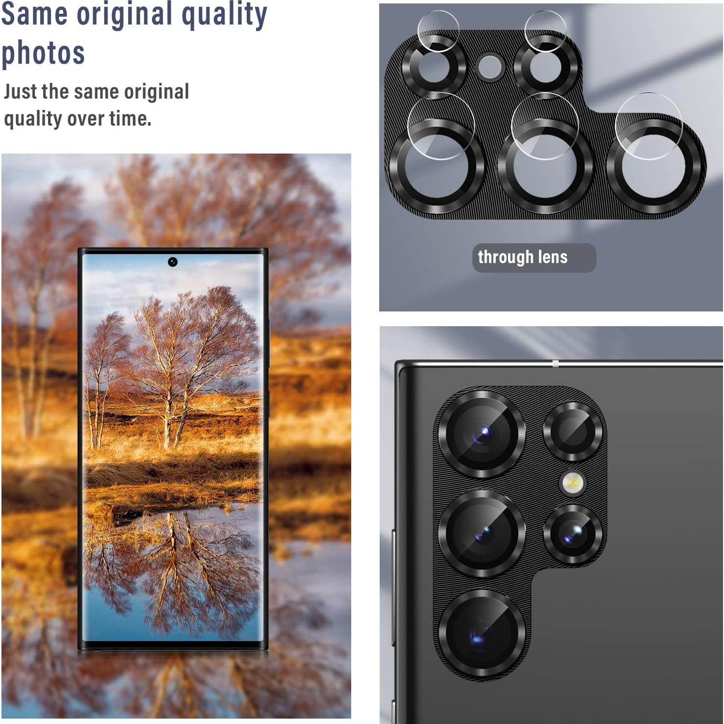 Protector de Lente de Cámara AFARER para Samsung S24 Ultra 9H