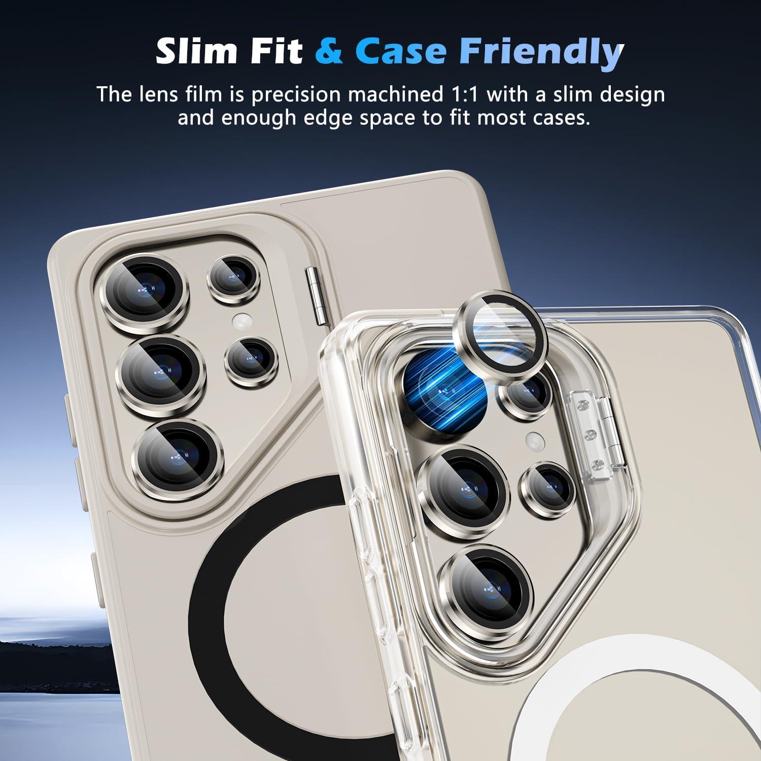 Protector de Lente de Cámara imluckies para Samsung Galaxy S25 Ultra - Vidrio Templado 9H HD Claro