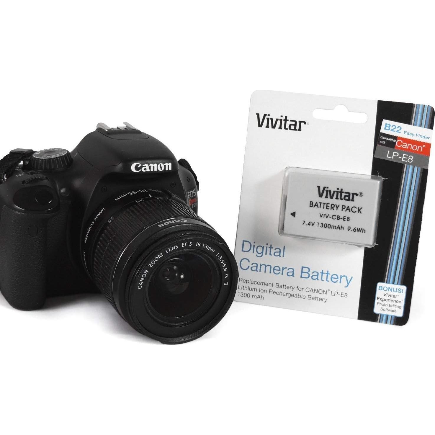 Kit de Batería y Cargador Vivitar LP-E8 para Canon DSLR