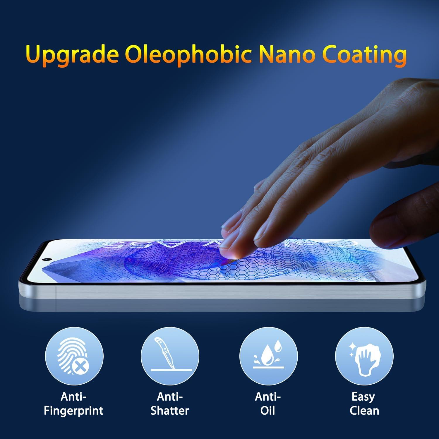 Protector de Pantalla y Lente QsmQam para Samsung Galaxy A55