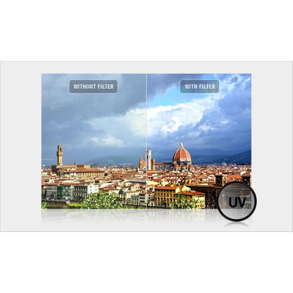 Kit de Filtros 3 Piezas 55mm y 58mm UV-CPL-FLD para Nikon DSLR