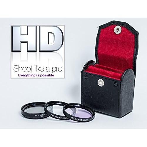 Kit de Filtros UV, Polarizador y FLD Vivitar 55mm para Canon