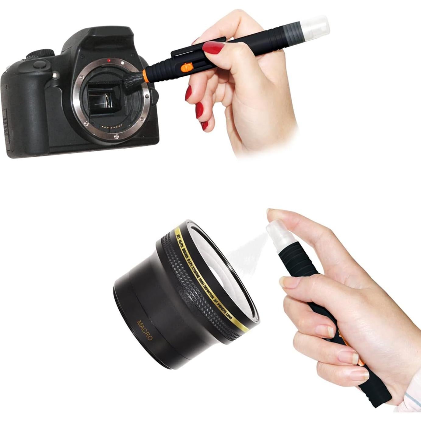 Kit de Filtros 58mm para Canon EOS Rebel T8i T7 T6i 90D