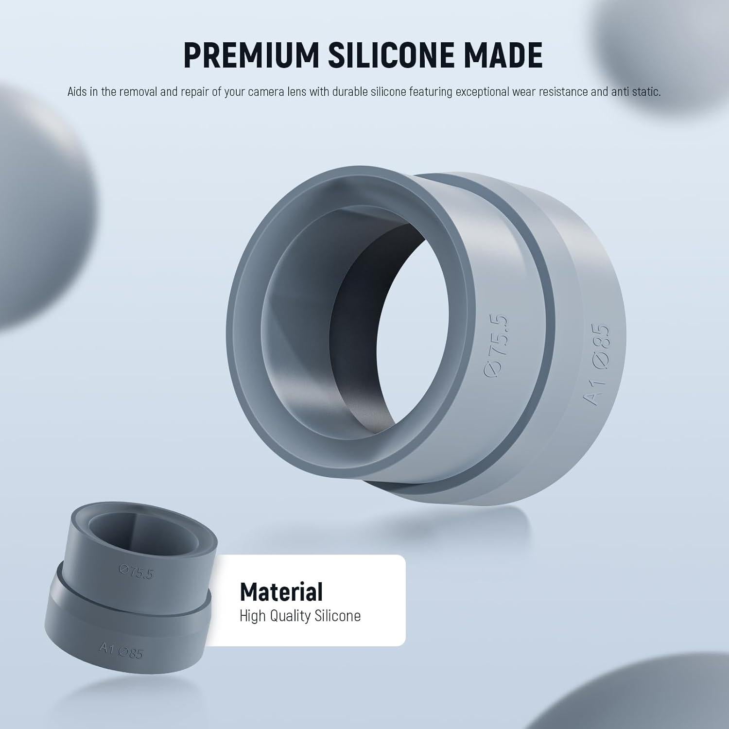 Kit de Reparación de Lentes NEEWER HW-37, 9 Piezas Silicona