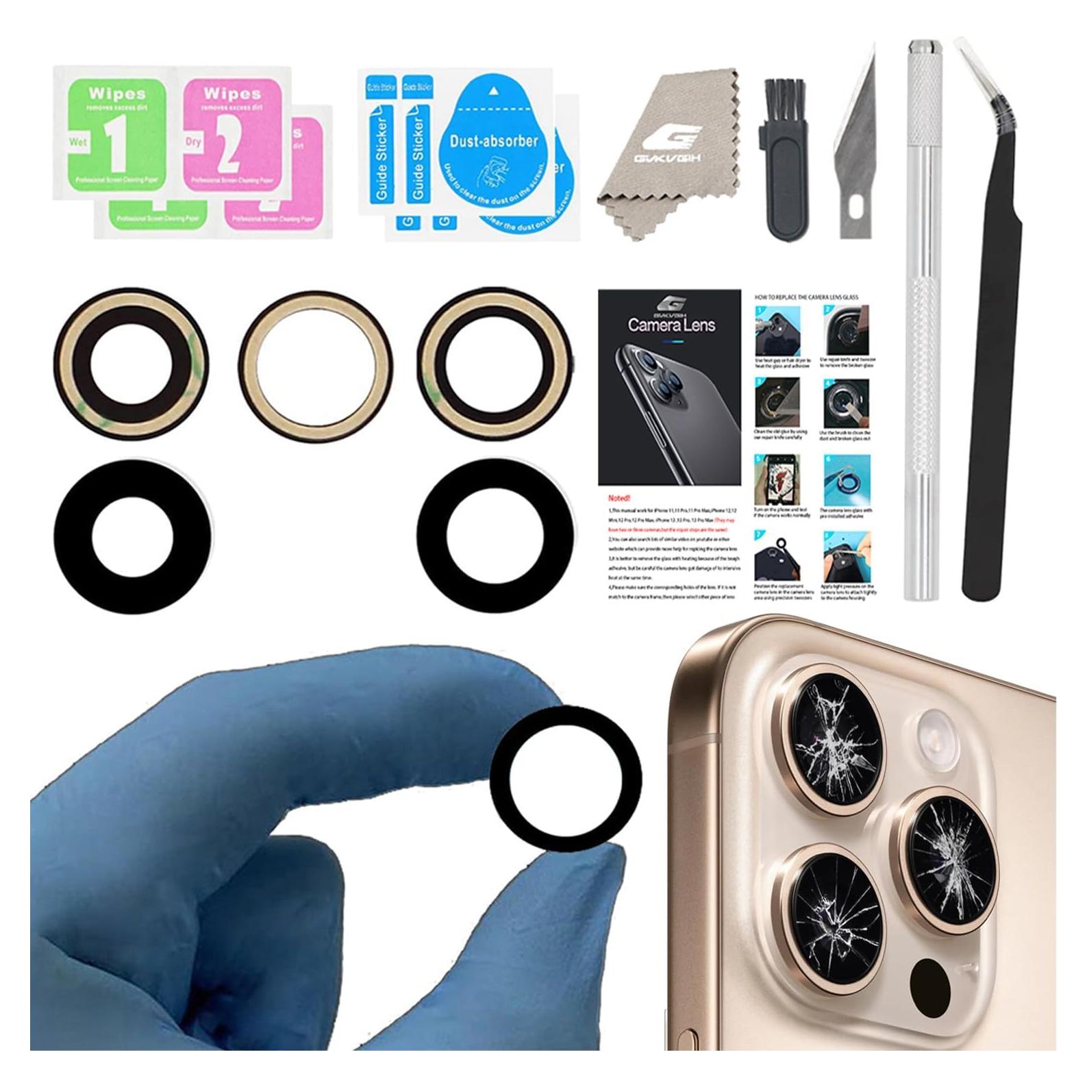 Reemplazo Lente de Cámara Trasera iPhone 16 Pro/Max GVKVGIH