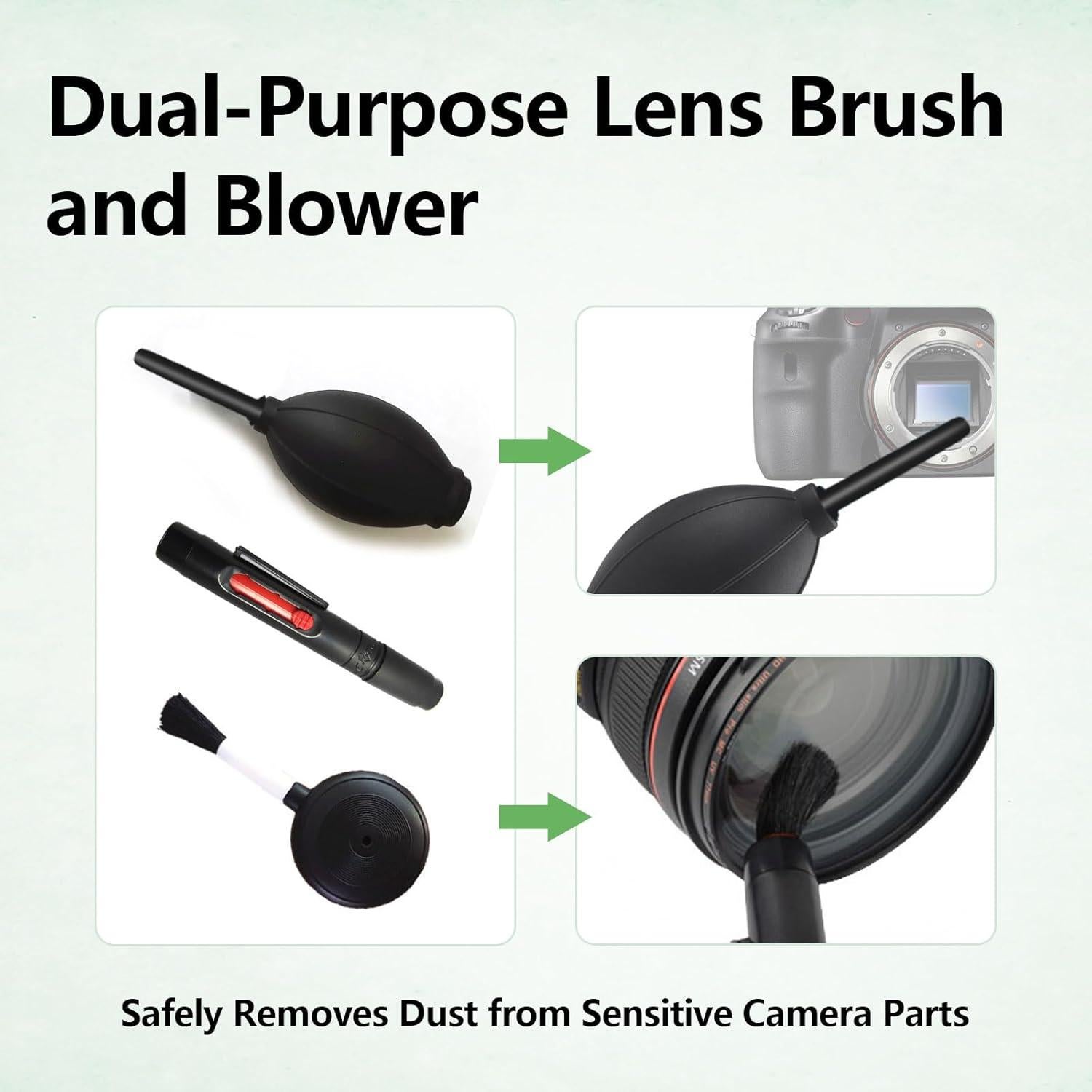 Kit de Limpieza de Lentes de Cámara YAFIYGI 3 Piezas