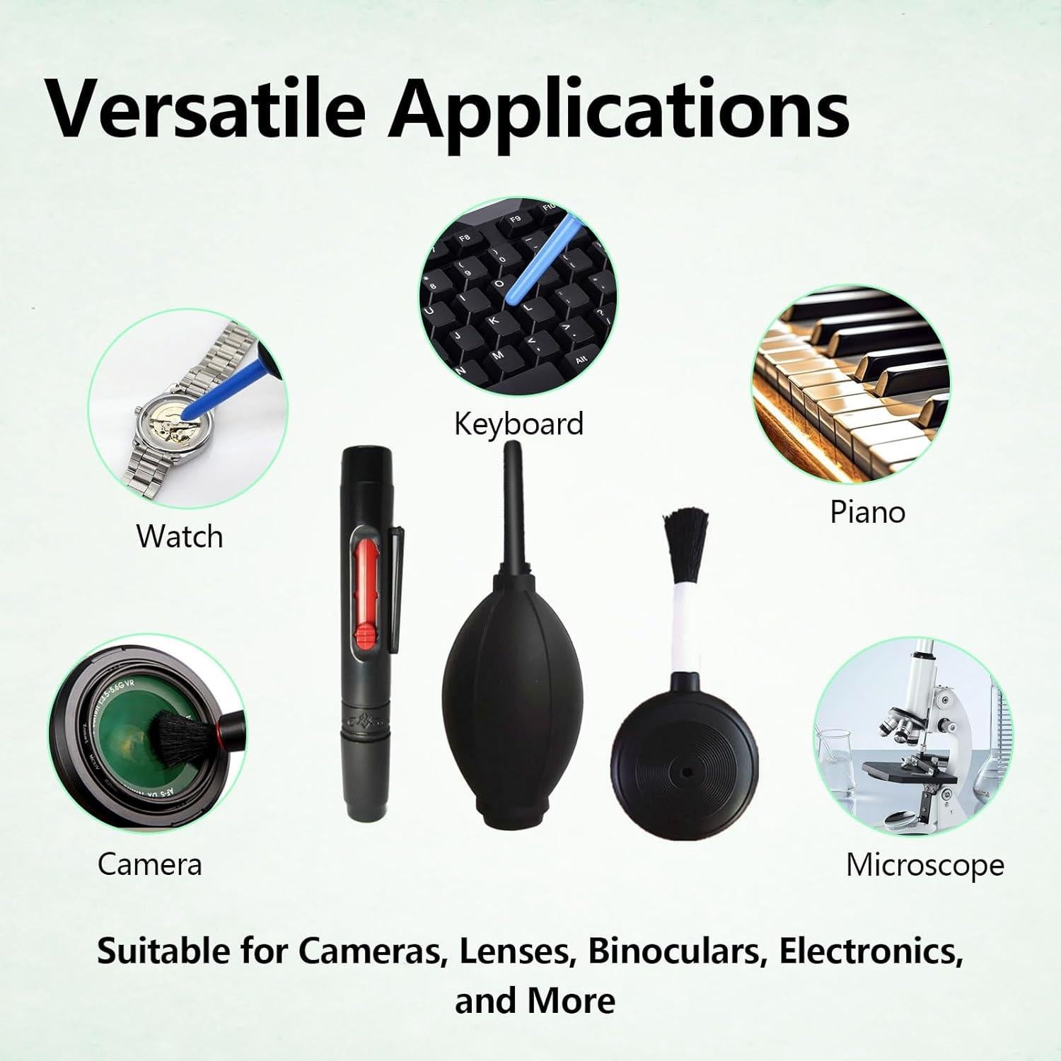 Kit de Limpieza de Lentes de Cámara YAFIYGI 3 Piezas