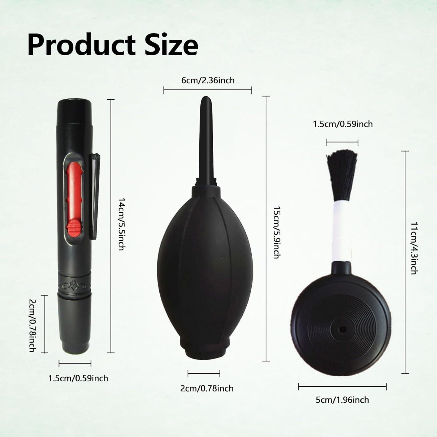 Kit de Limpieza de Lentes de Cámara YAFIYGI 3 Piezas