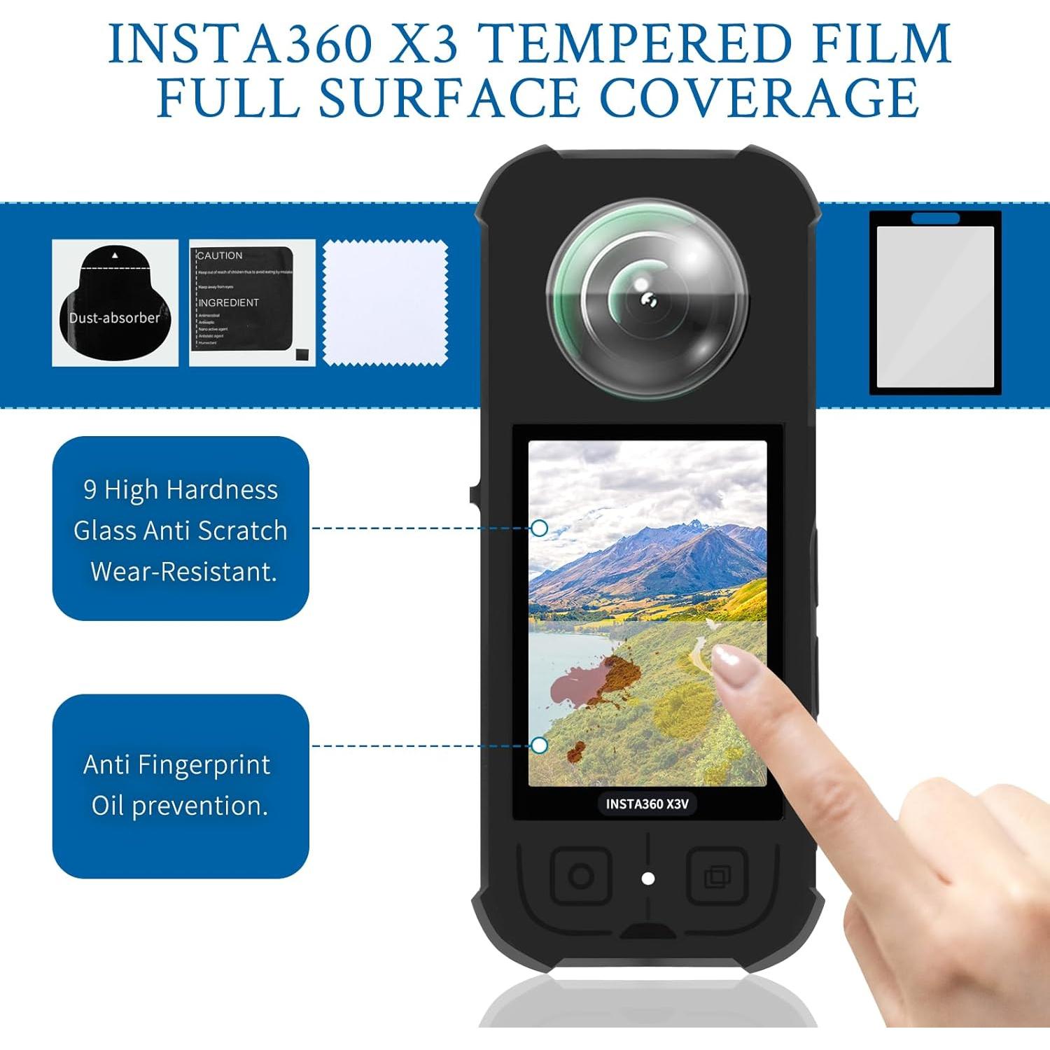 Kit de Accesorios Protectores Vasgather para Insta 360 X3