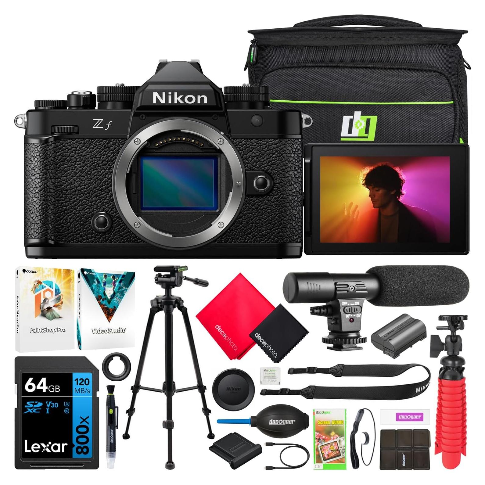 Cámara sin Espejo Nikon Z f FX 24.5MP 4K + Accesorios