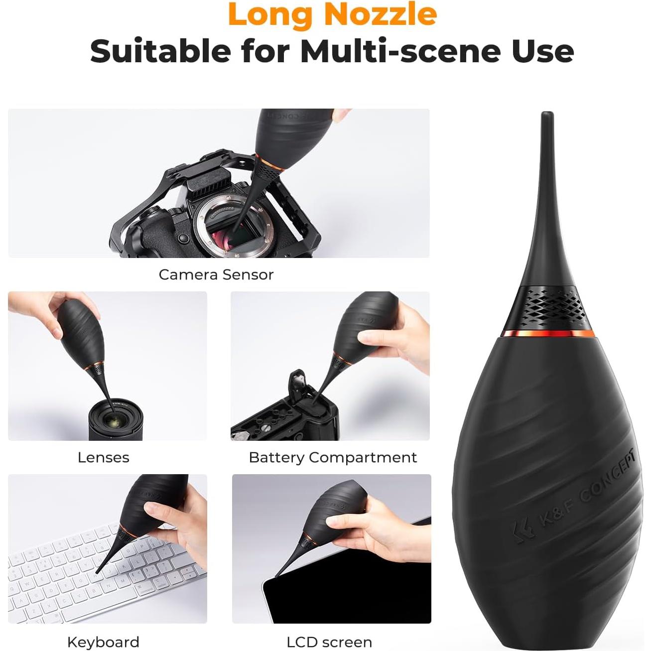 Soplador de Aire K&F Concept para Lentes DSLR y Sensores