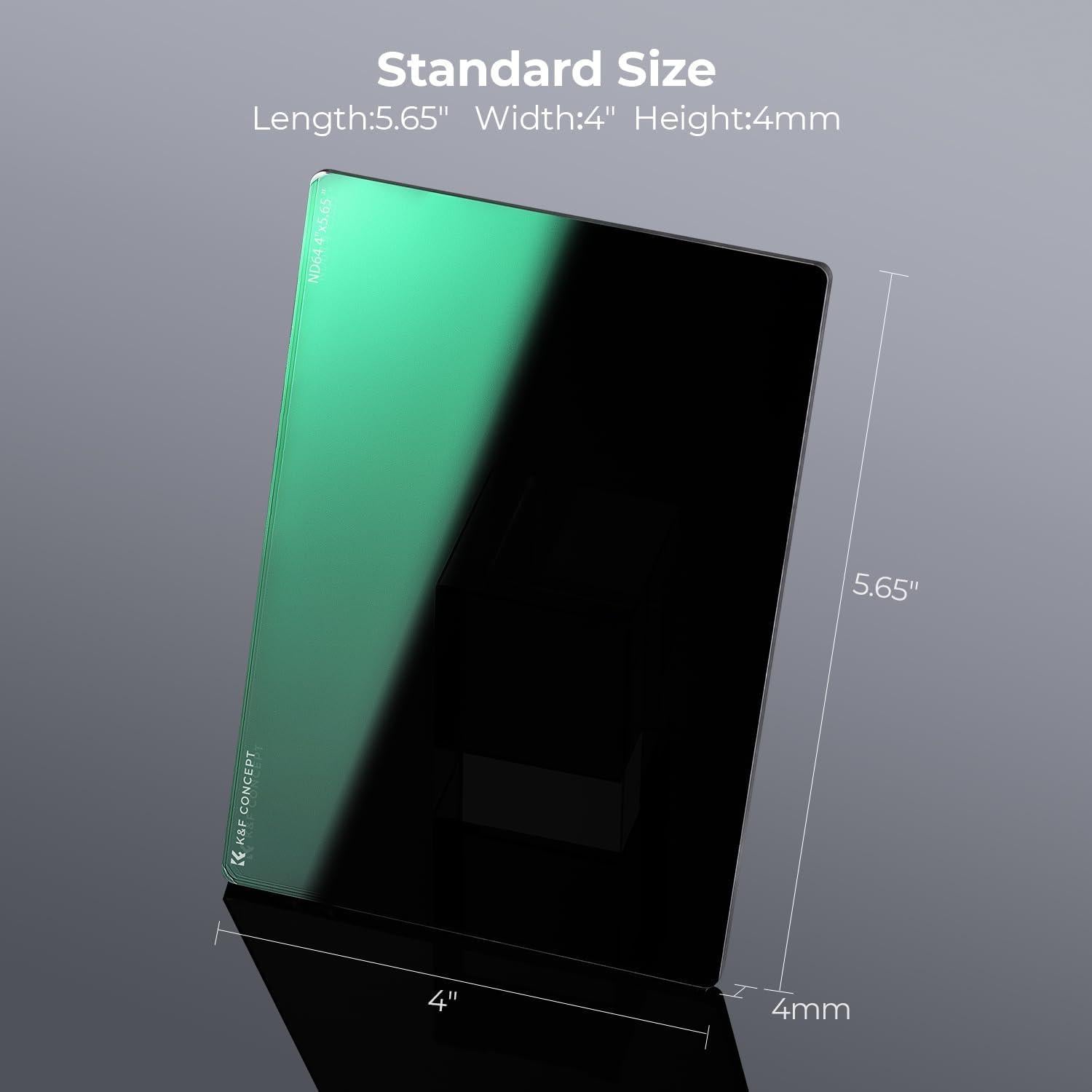 Kit de Filtros ND K&F Concept 10.16x14.35 cm para Matte Box