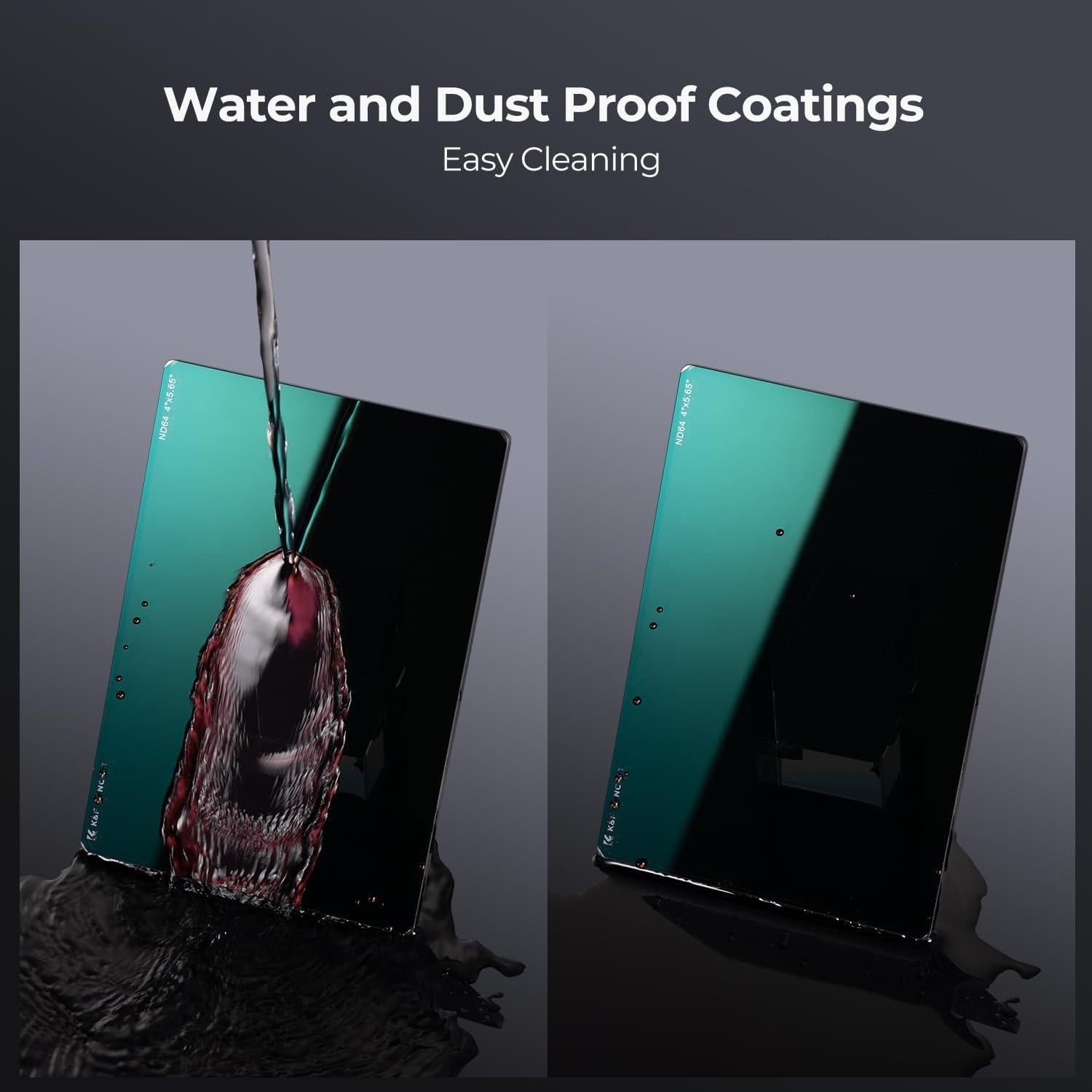 Kit de Filtros ND K&F Concept 10.16x14.35 cm para Matte Box