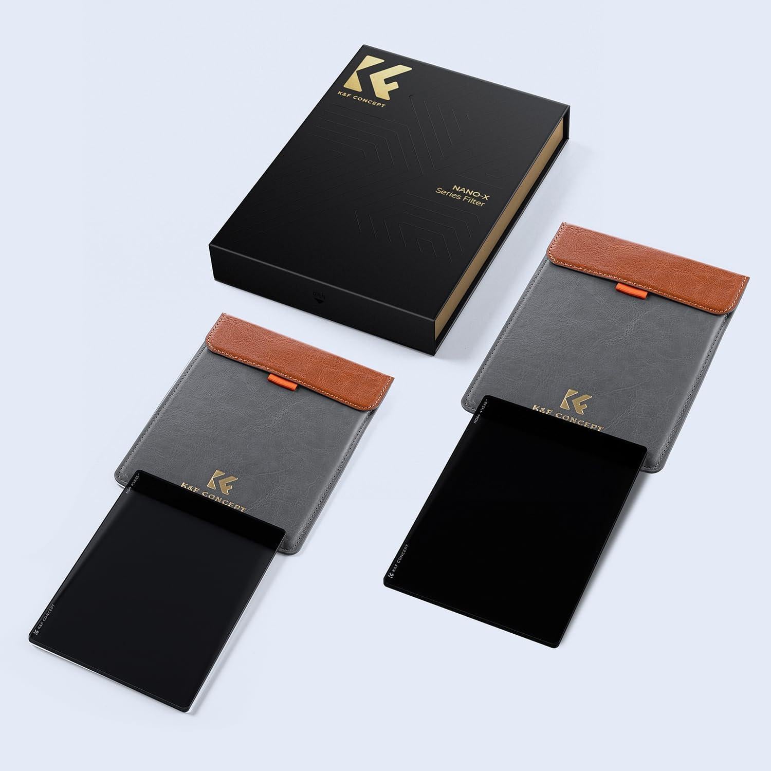 Kit de Filtros ND K&F Concept 10.16x14.35 cm para Matte Box