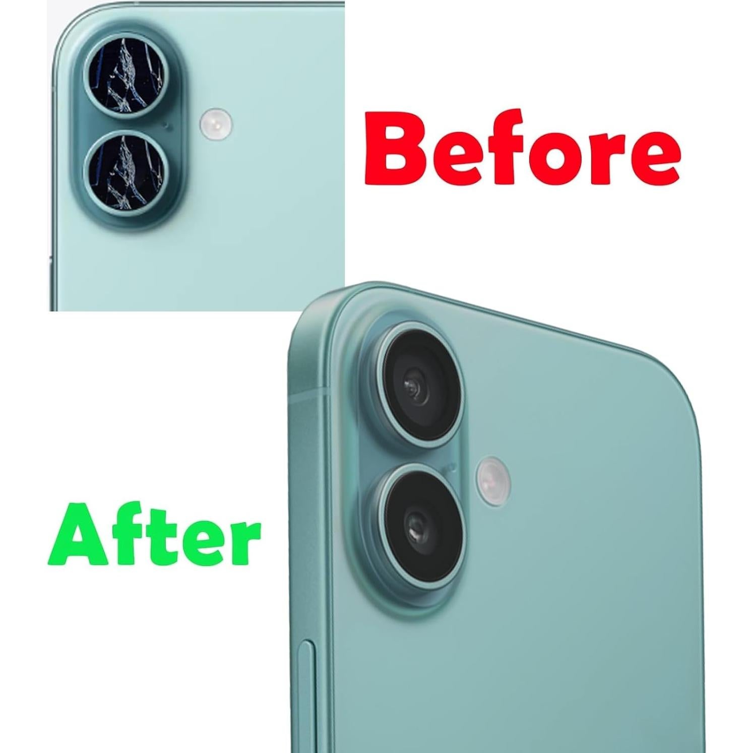 Reemplazo Lente Cámara Trasera iPhone 16 Plus con Adhesivo