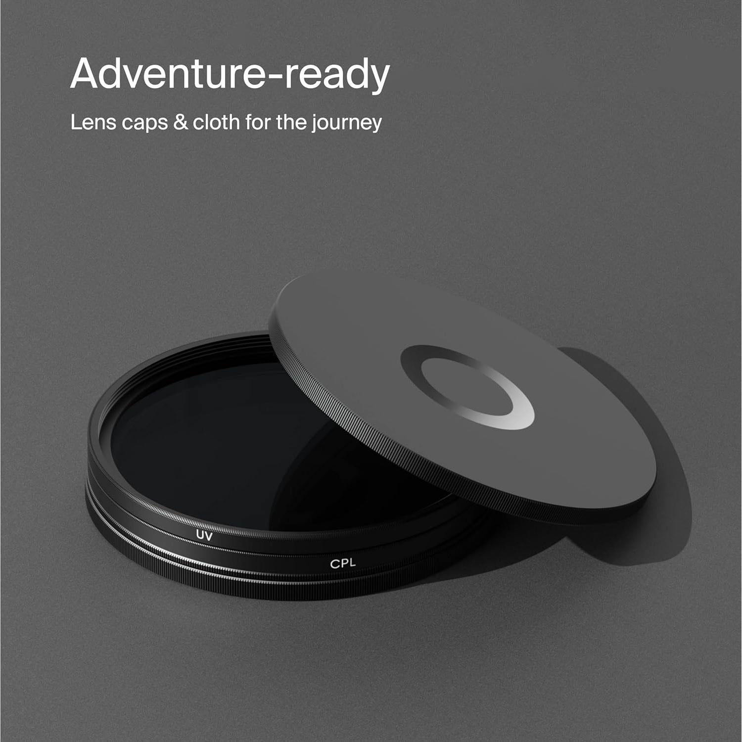Kit de Filtros de Lente Urth 55mm UV y Polarizador CPL