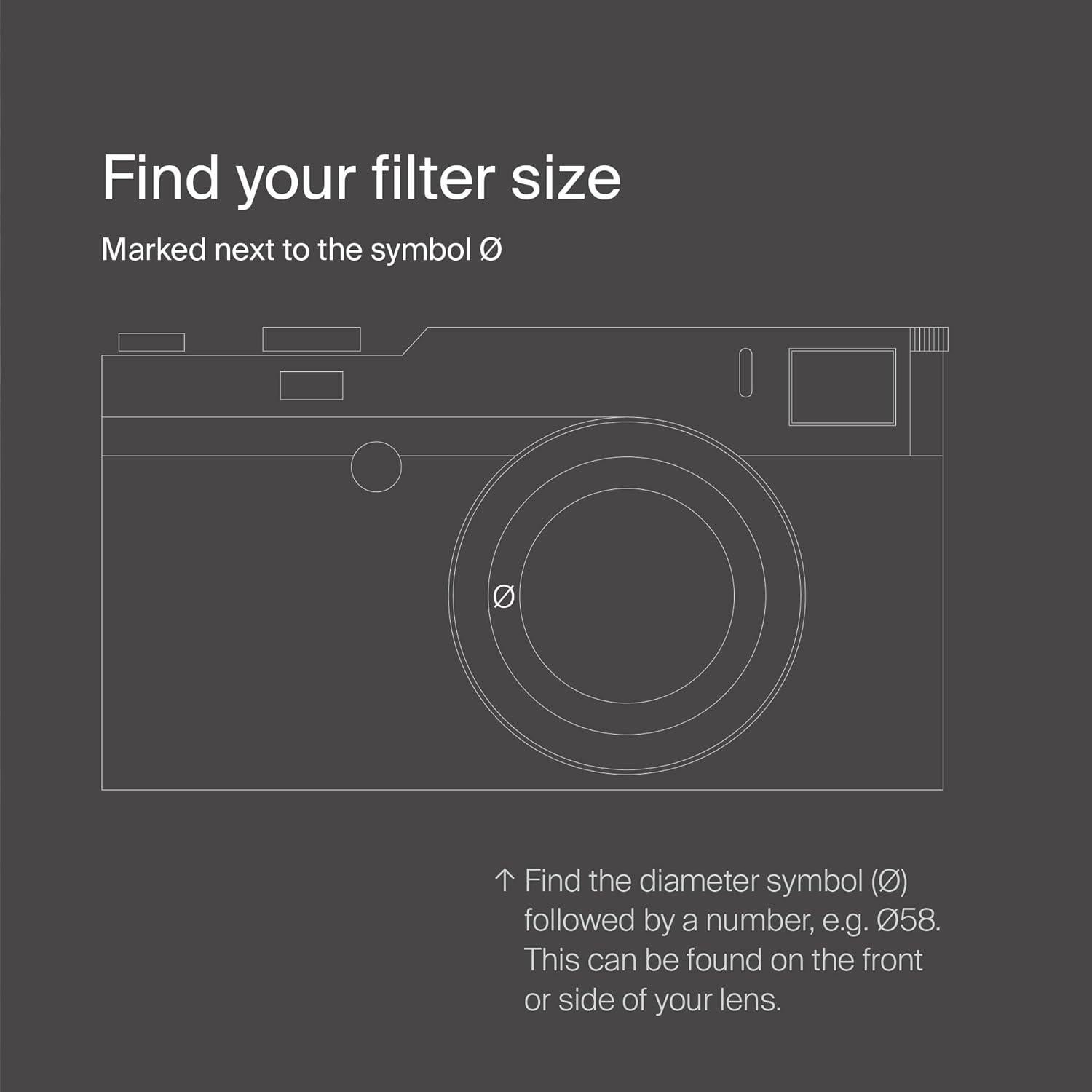 Kit de Filtros de Lente Urth 55mm UV y Polarizador CPL