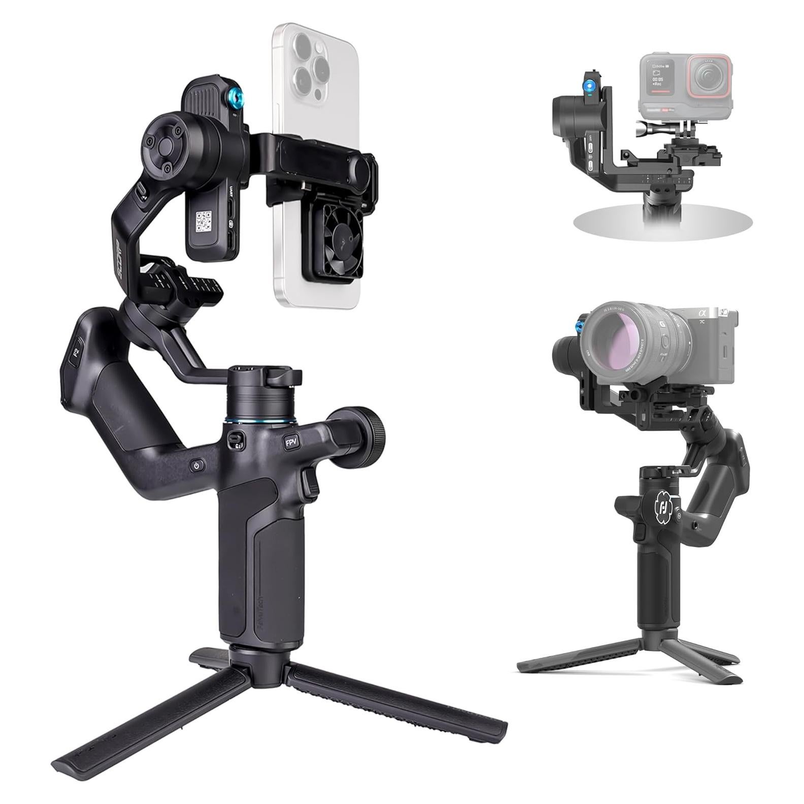 Estabilizador de Cardán FeiyuTech SCORP Mini 3 - 2 kg, Pantalla Táctil