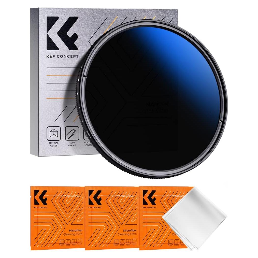 Filtro ND Variable K&F Concept 55mm Ajustable 1-9 Paradas