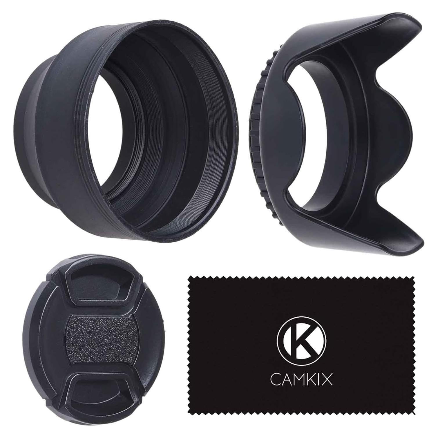 Juego de 2 Parasoles de Lente 67 mm CamKix + Tapa de Lente