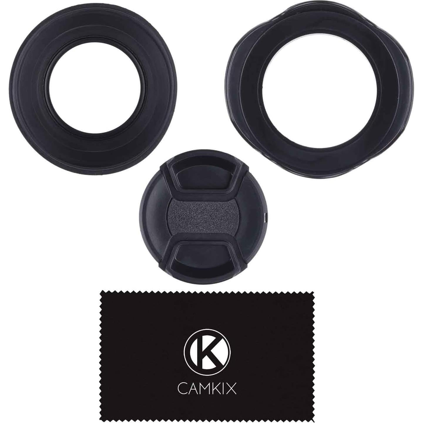 Juego de 2 Parasoles de Lente 67 mm CamKix + Tapa de Lente