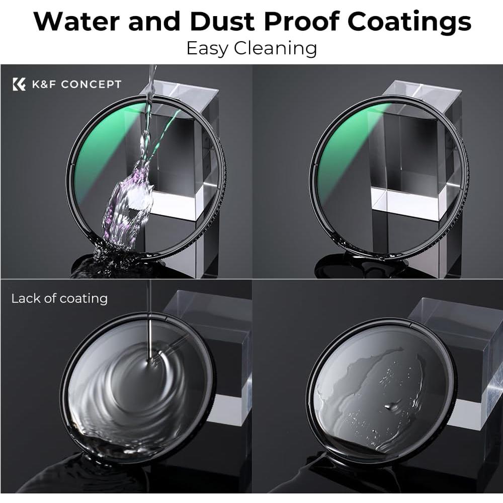 Filtro Polarizador Circular K&F Concept 46mm Nano-X 28 Capas