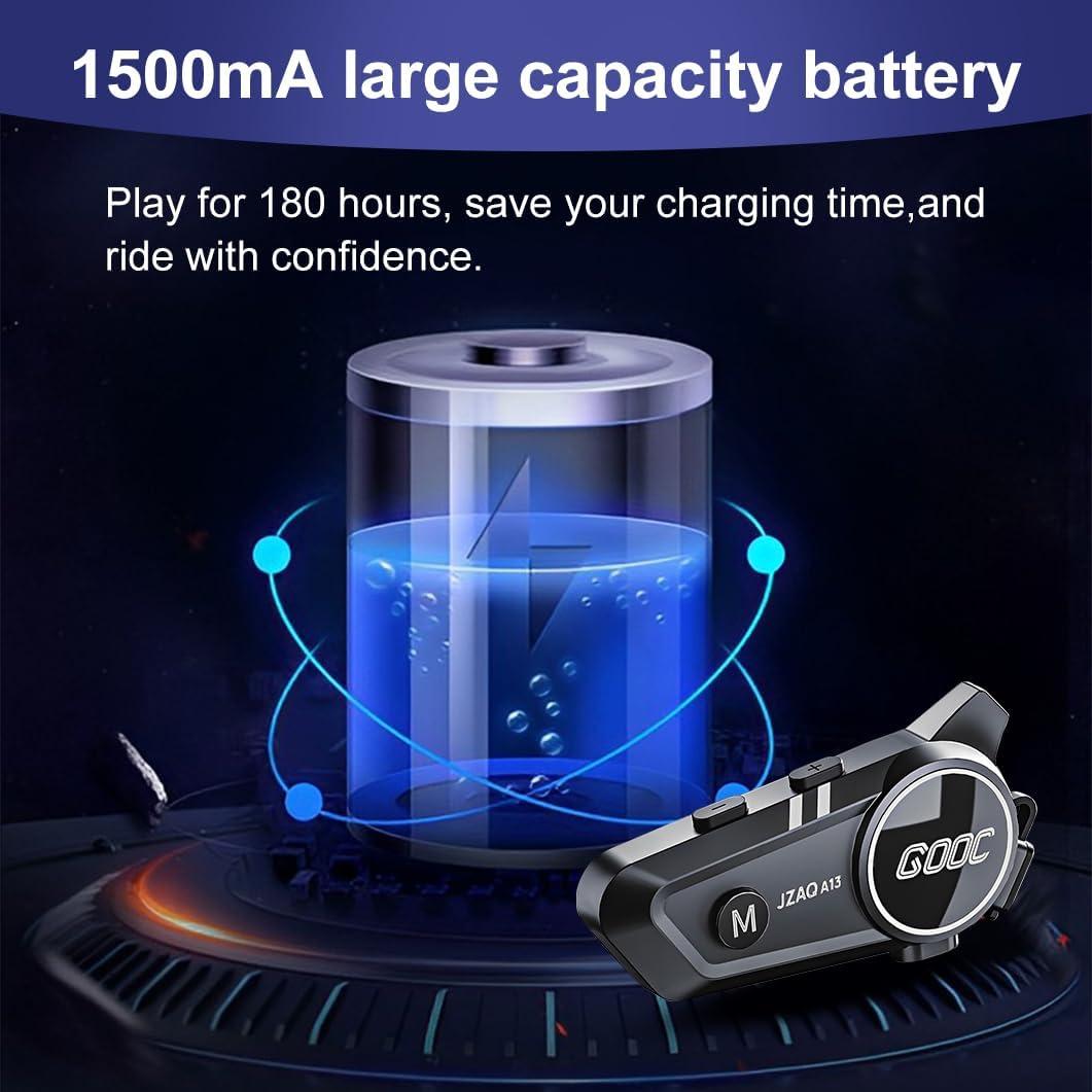 Auriculares Bluetooth JZAQ A13 para Casco de Motocicleta