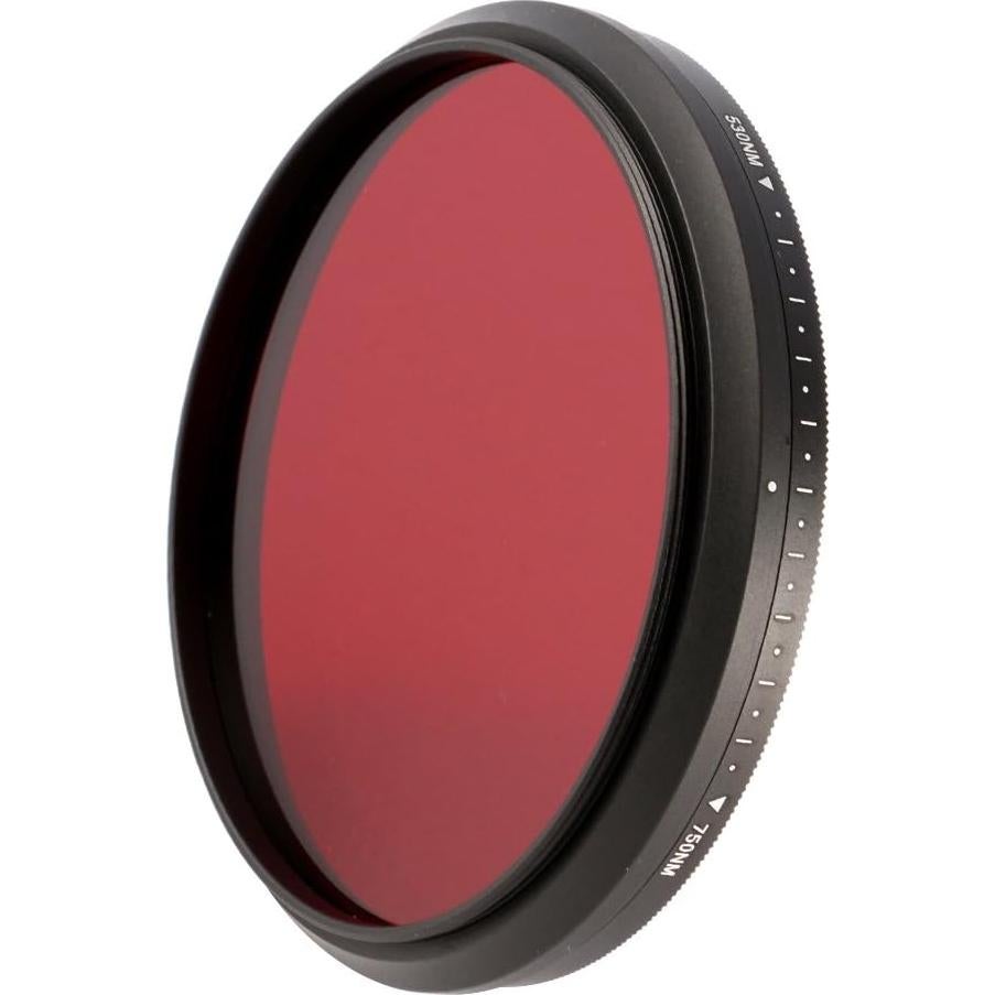 Filtro Infrarrojo Ajustable Hersmay 77mm para Cámaras DSLR