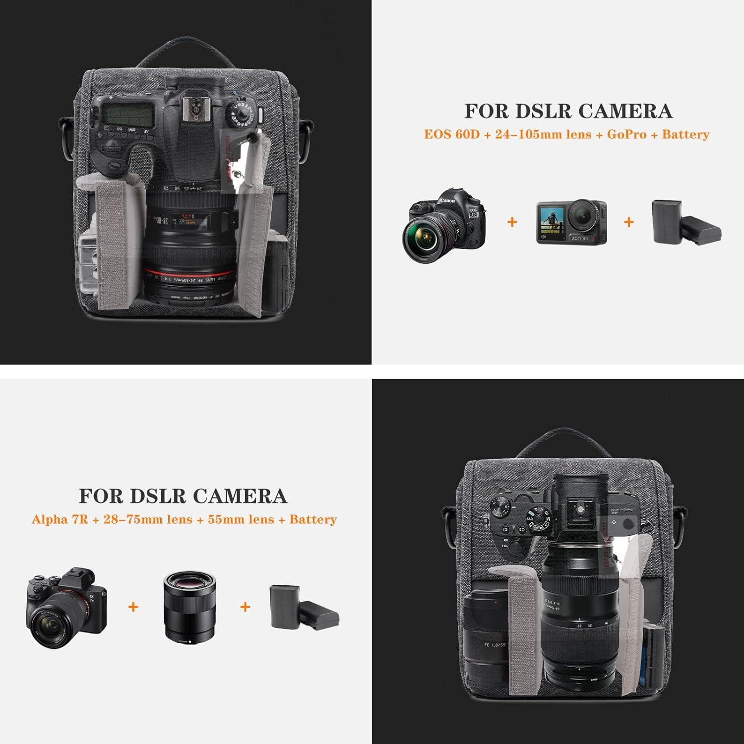 Bolsa de hombro para cámara sin espejo Besnfoto BF-1015, negra