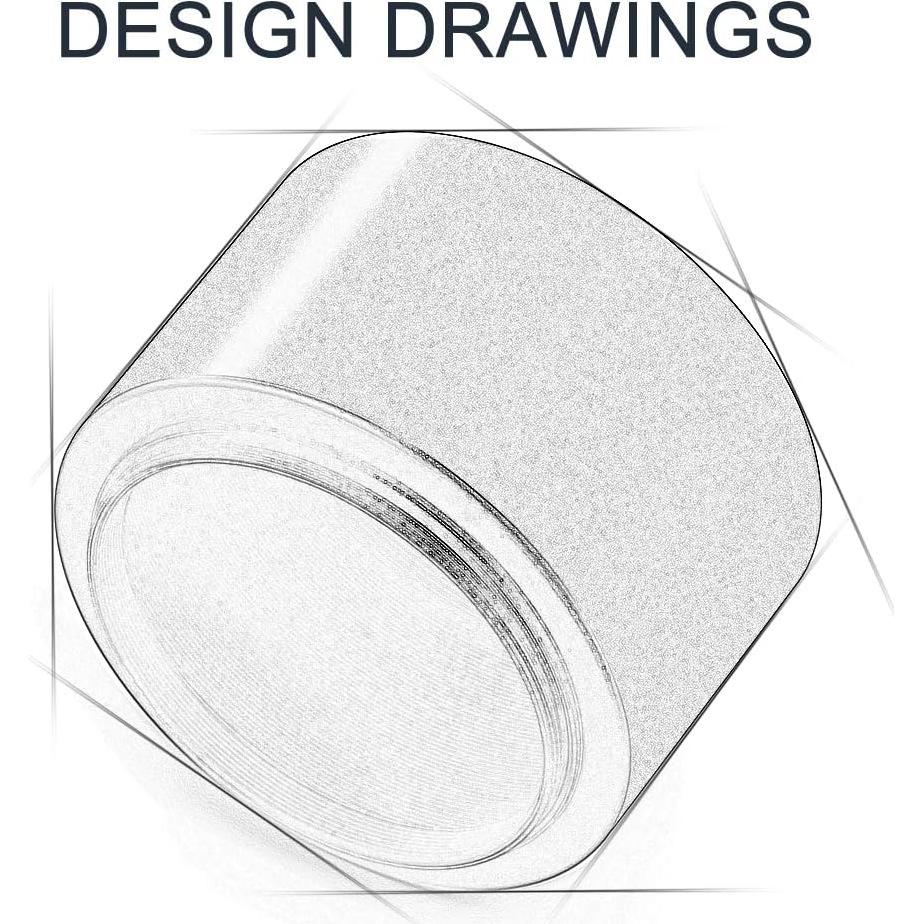 Capucha de Lente Tele de Metal 58mm + Tapa de Lente 62mm