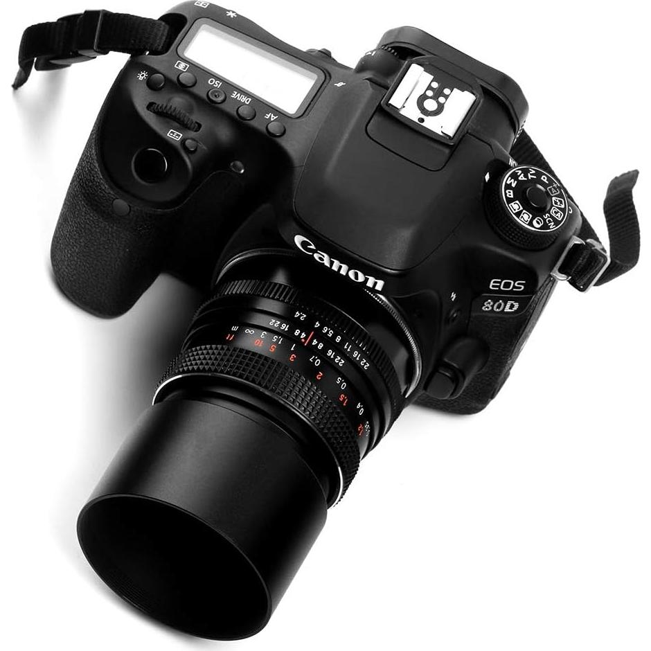 Capucha de Lente Tele de Metal 58mm + Tapa de Lente 62mm