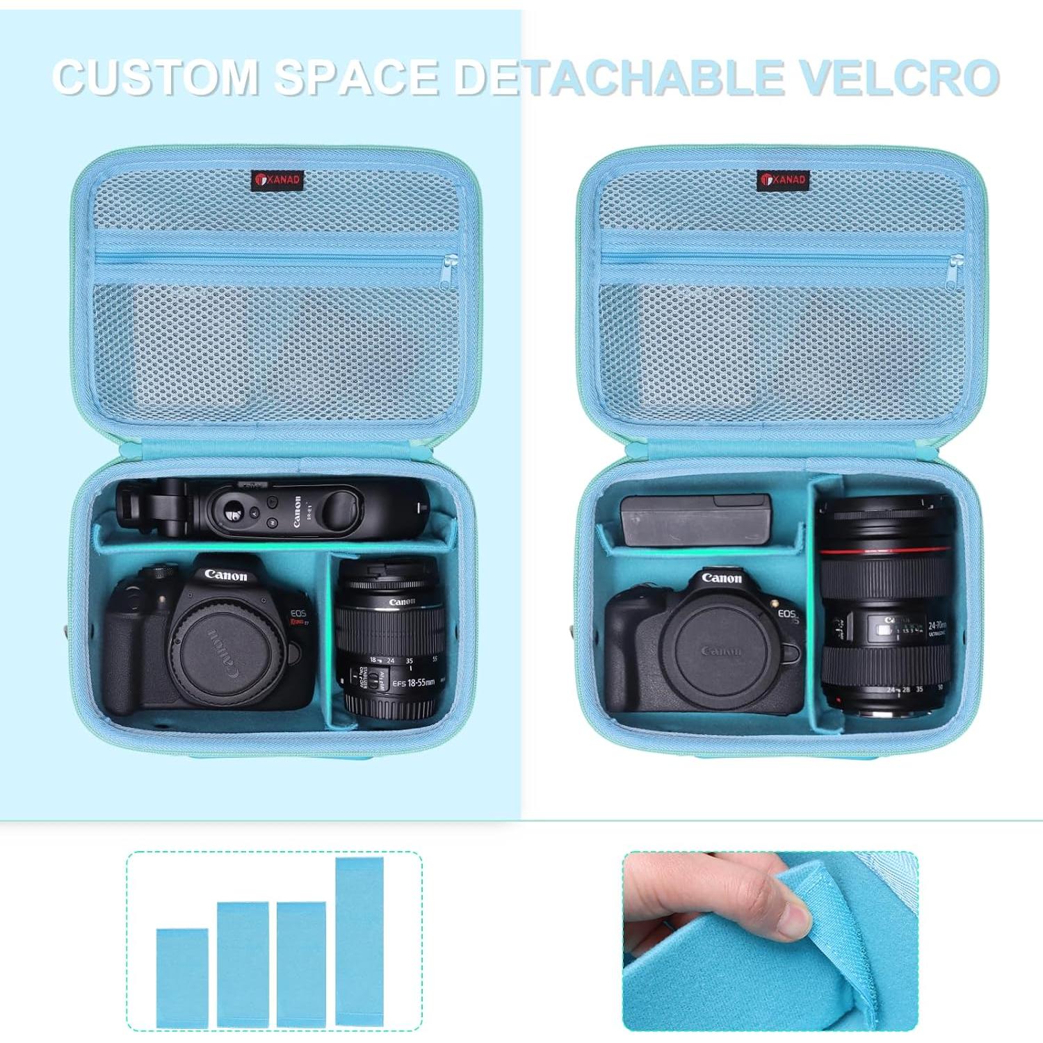 Funda de cámara XANAD para Canon EOS Rebel T7/R50/R6 Mark II Verde