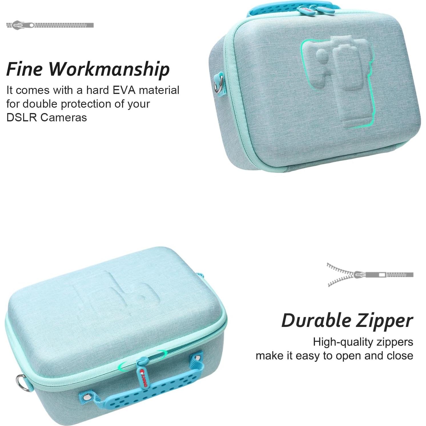 Funda de cámara XANAD para Canon EOS Rebel T7/R50/R6 Mark II Verde