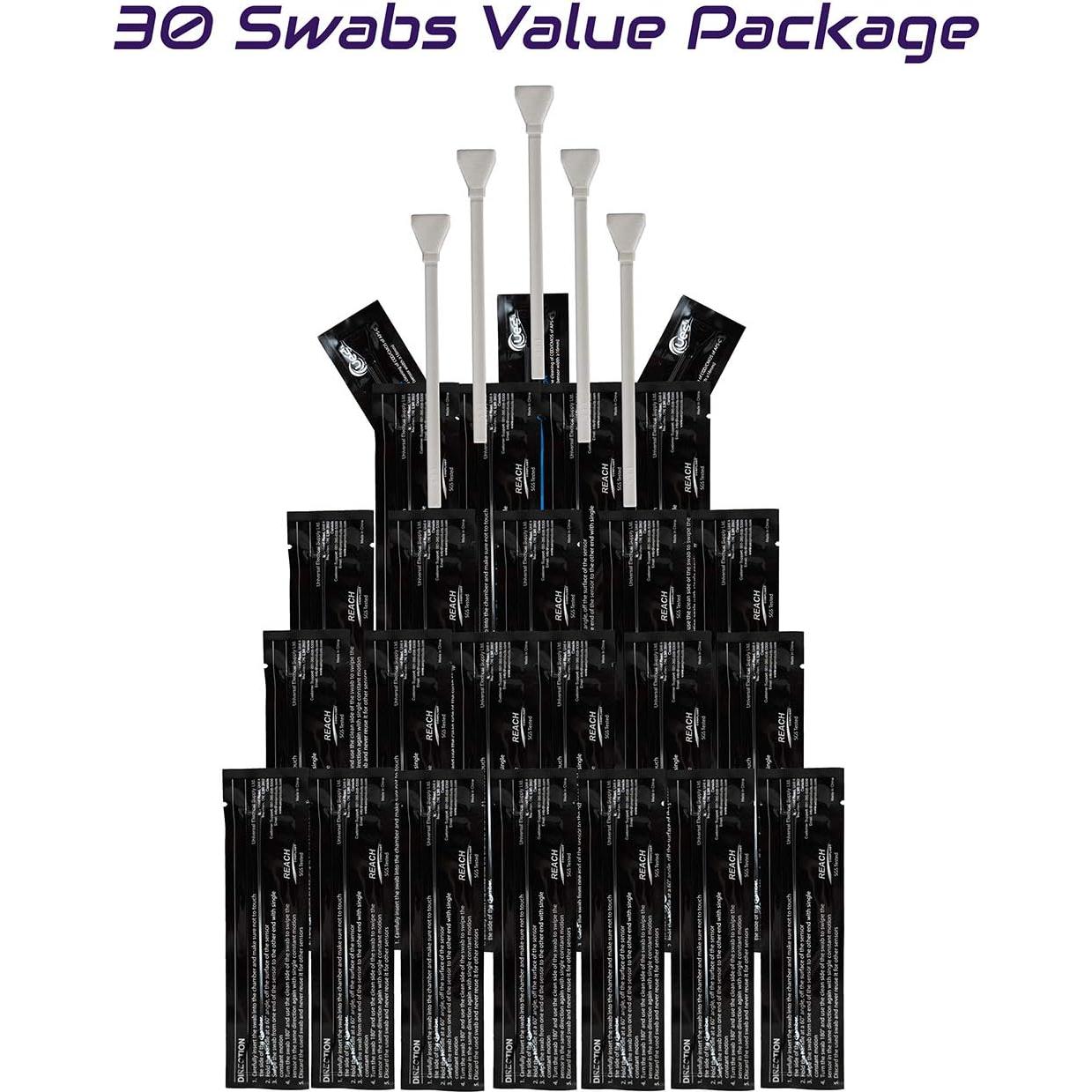 Hisopos de Limpieza UES APS-C para Sensores de Cámaras DSLR - 30 Unidades