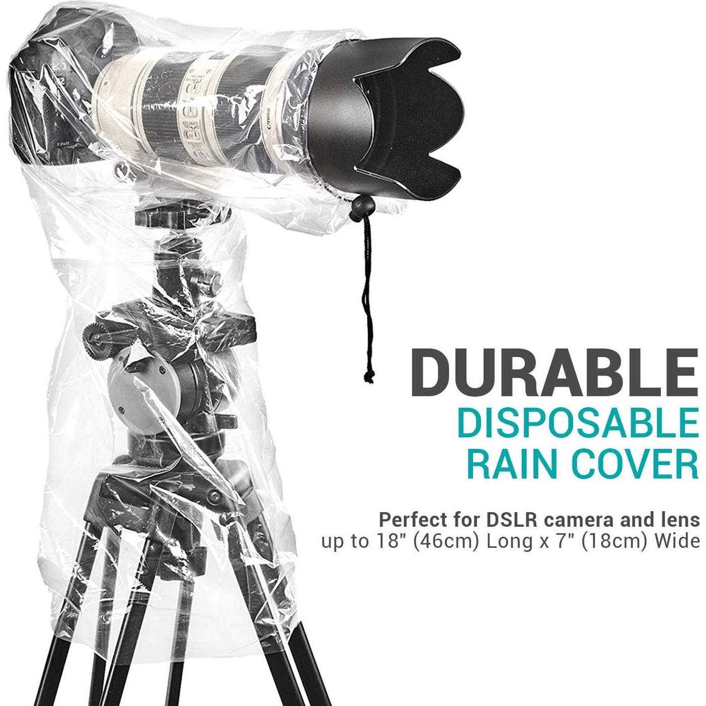 Cubiertas de Lluvia Movo RC1 para Cámara DSLR - Paquete de 5