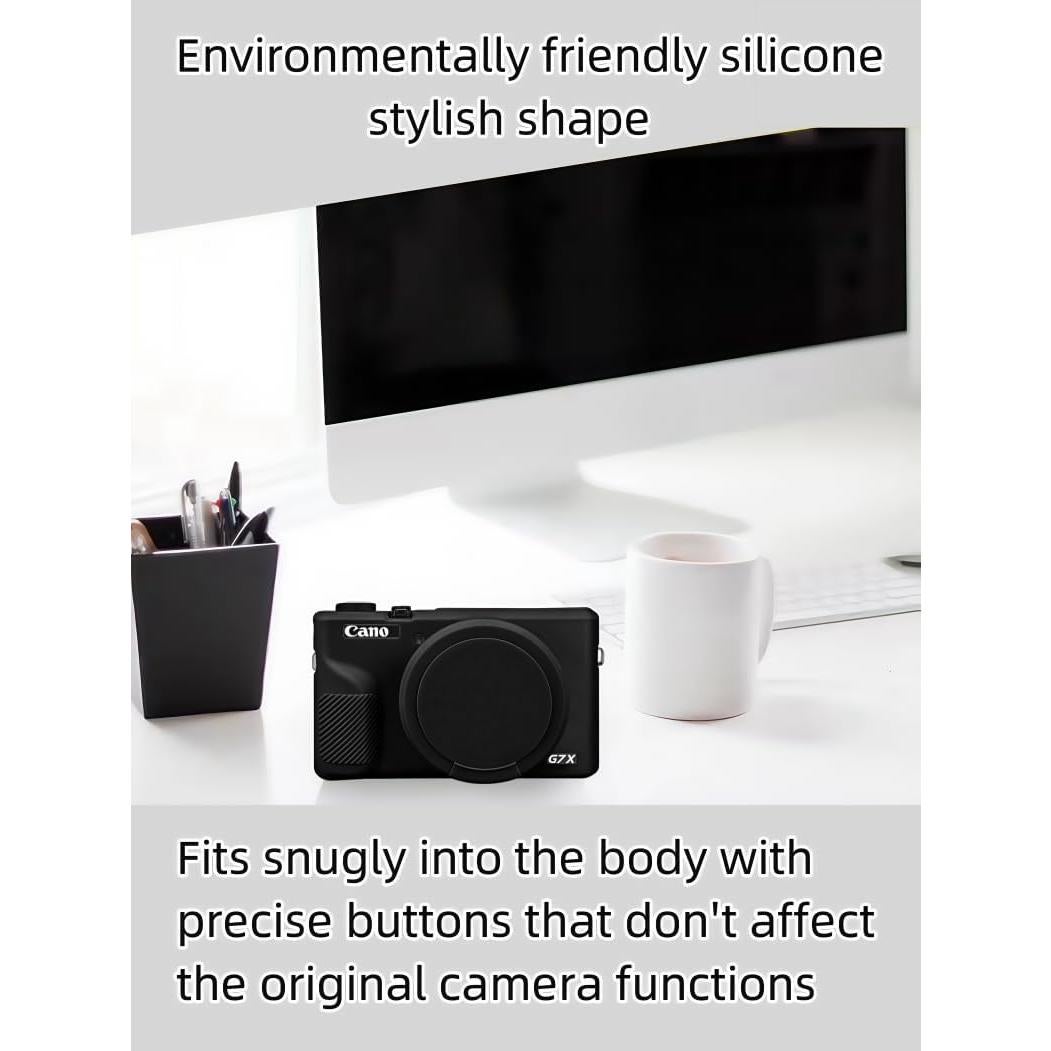 Funda de silicona para cámara Canon Powershot G7 X Mark III