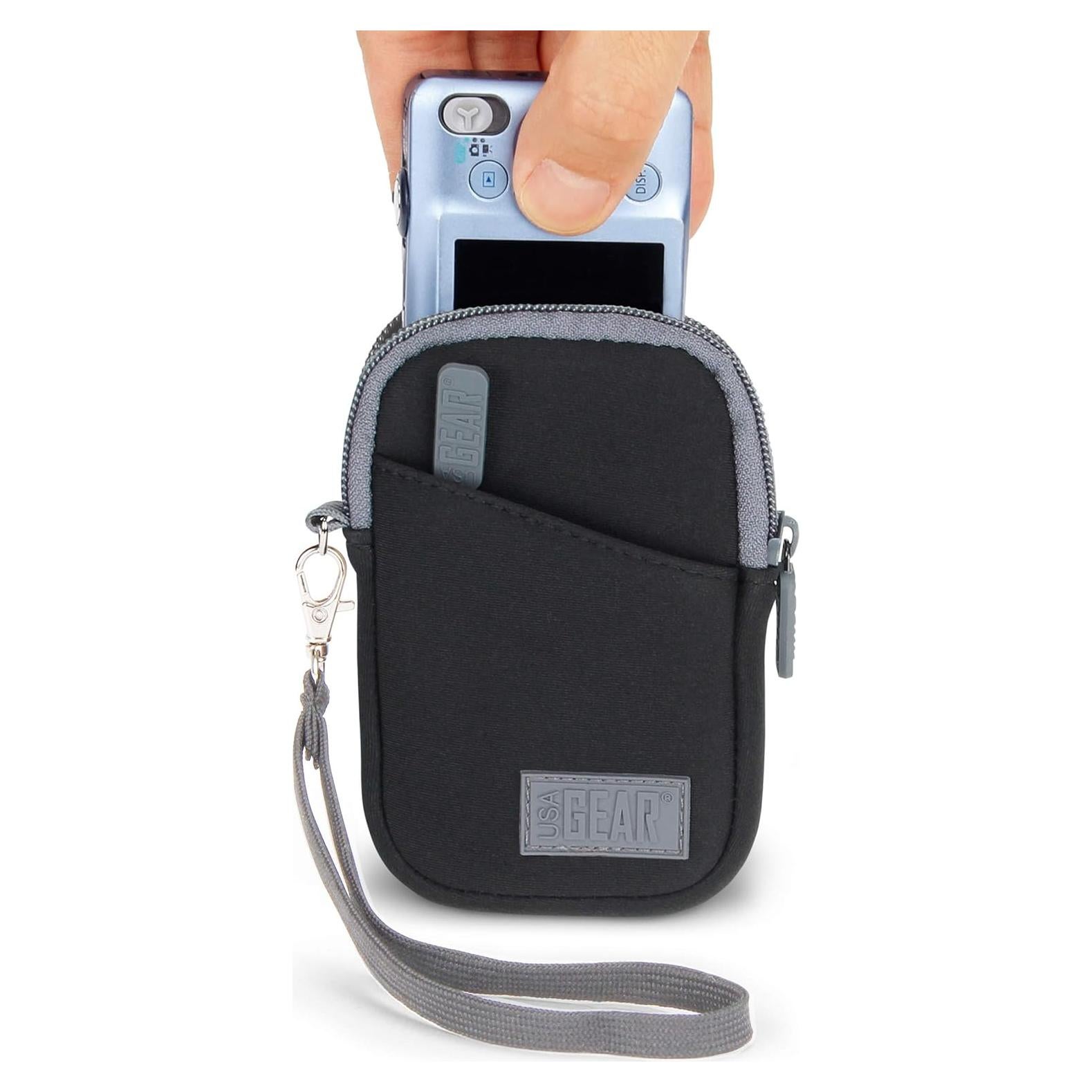 Funda de Cámara Digital USA Gear Compacta Negra y Gris 11.43 cm