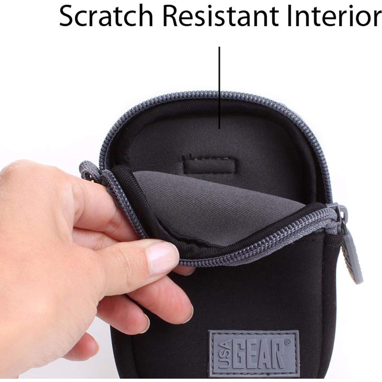 Funda de Cámara Digital USA Gear Compacta Negra y Gris 11.43 cm