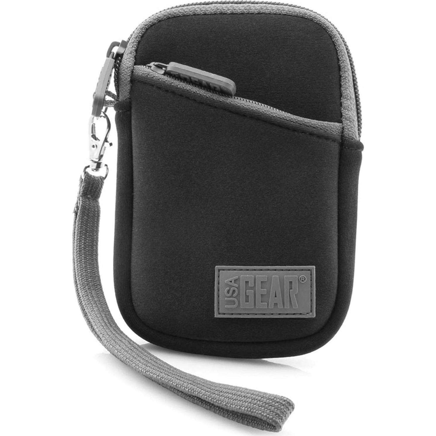 Funda de Cámara Digital USA Gear Compacta Negra y Gris 11.43 cm