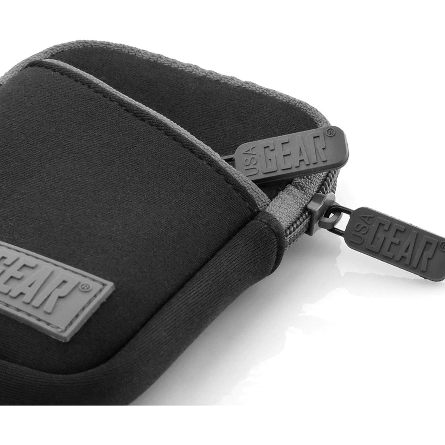 Funda de Cámara Digital USA Gear Compacta Negra y Gris 11.43 cm