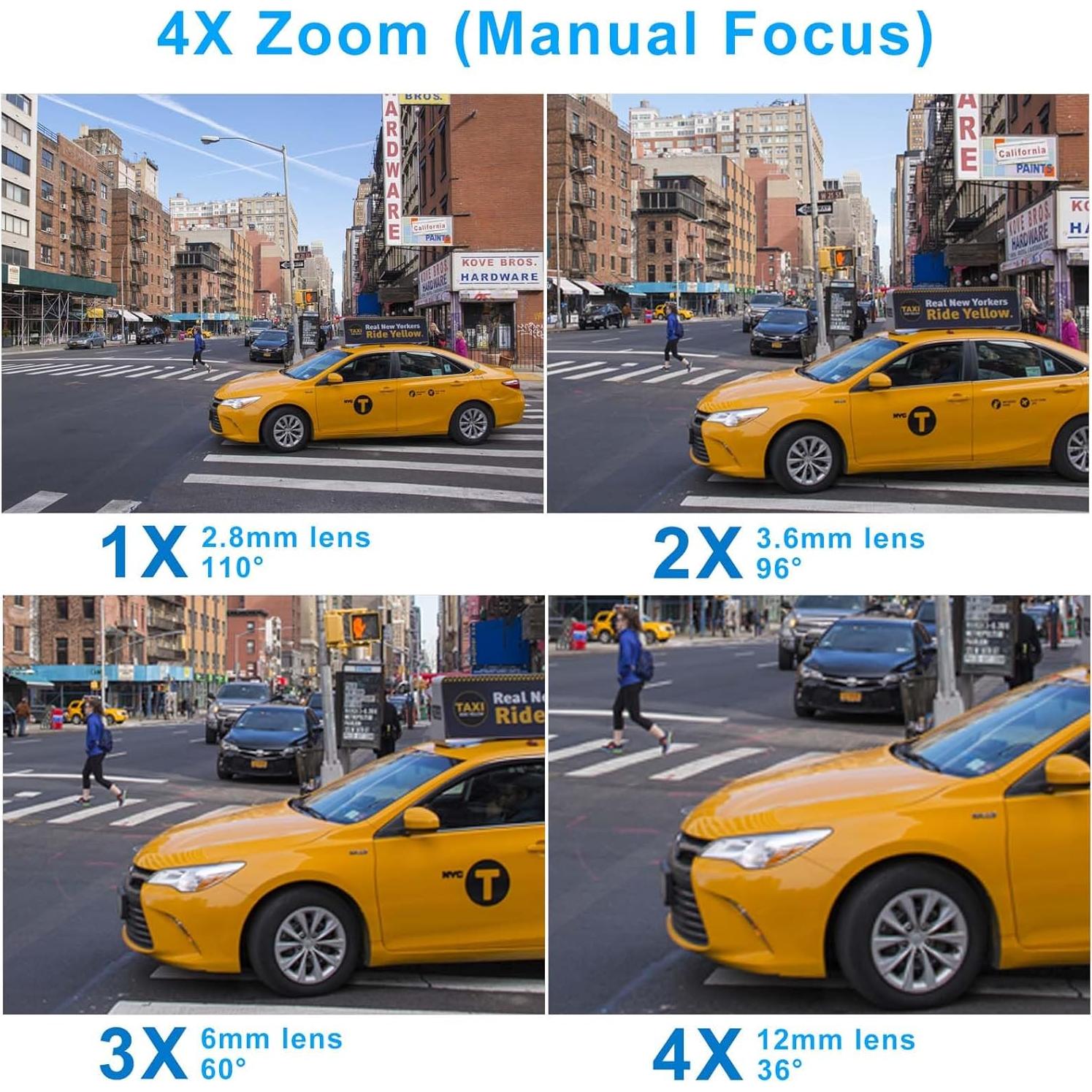 Cámara Domo Analógica Anpviz 1080P HD Varifocal 2.8-12mm