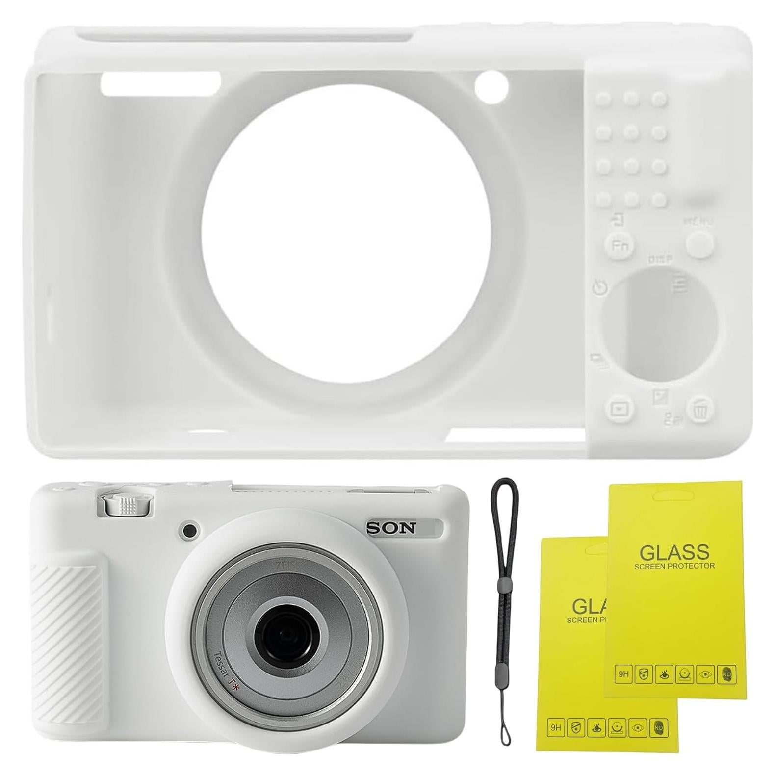 Funda de cámara Sony ZV-1F/ZV-1 II/ZV-1M2 Silicona Blanca