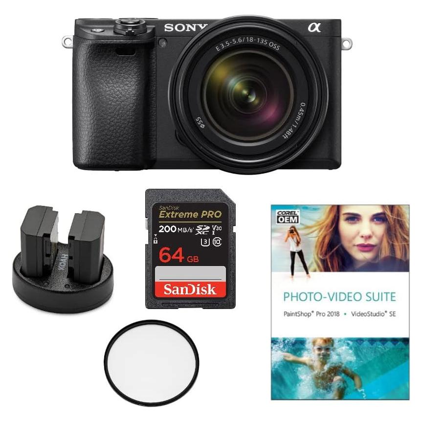 Cámara Digital Sin Espejo Sony Alpha a6400 + Lente 18-135mm