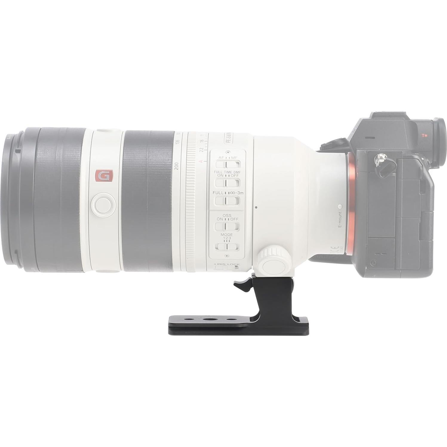 Placa de liberación rápida FocusFoto para lentes Sony 70-200mm y 100-400mm