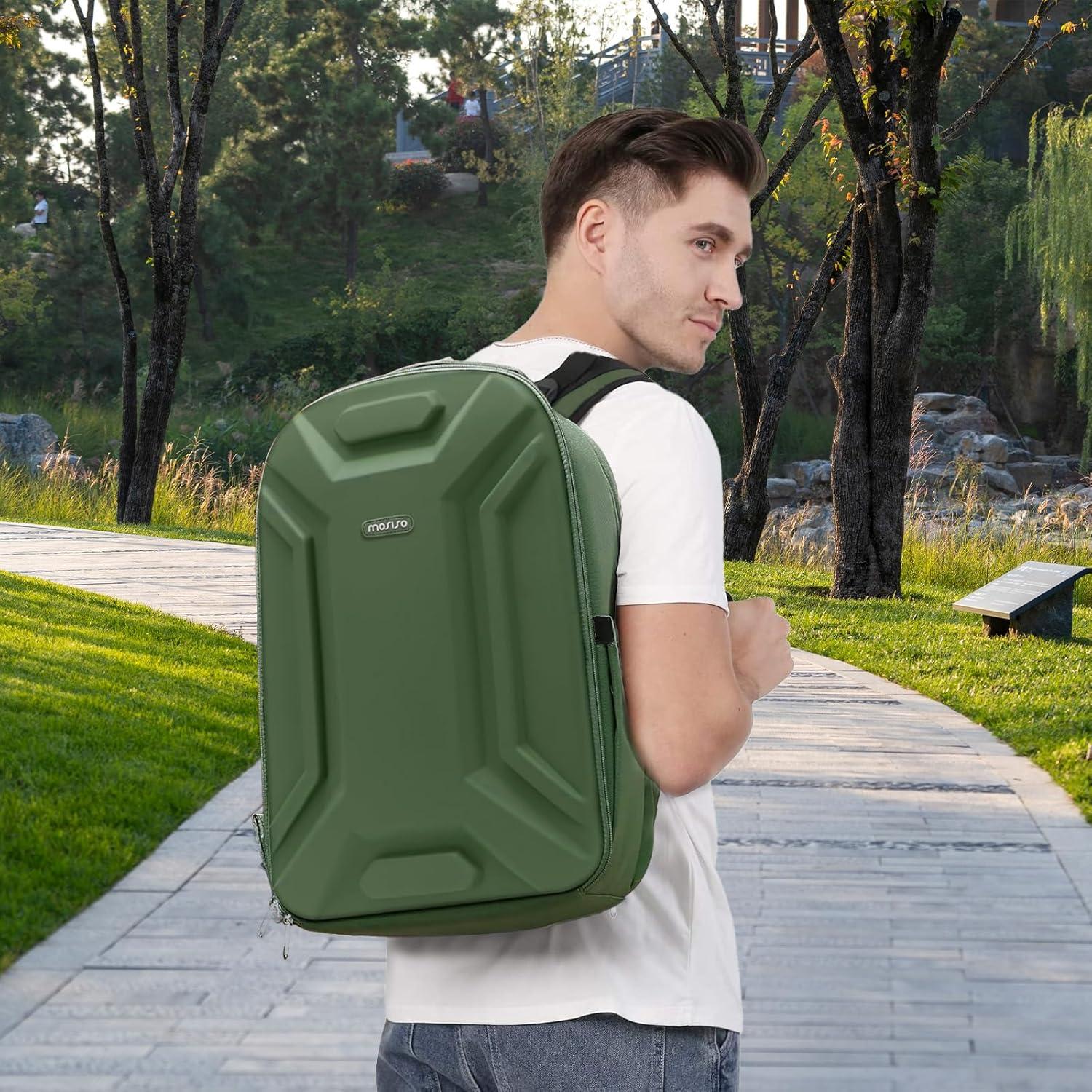 Mochila para cámara MOSISO impermeable 45x30 cm verde ejército