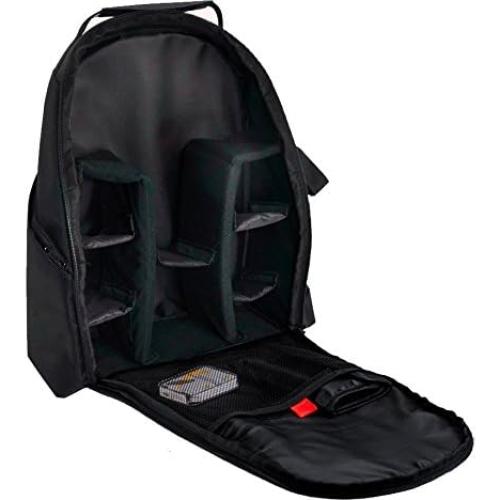 Mochila Acolchada Deluxe eCost para Cámara DSLR - Negro