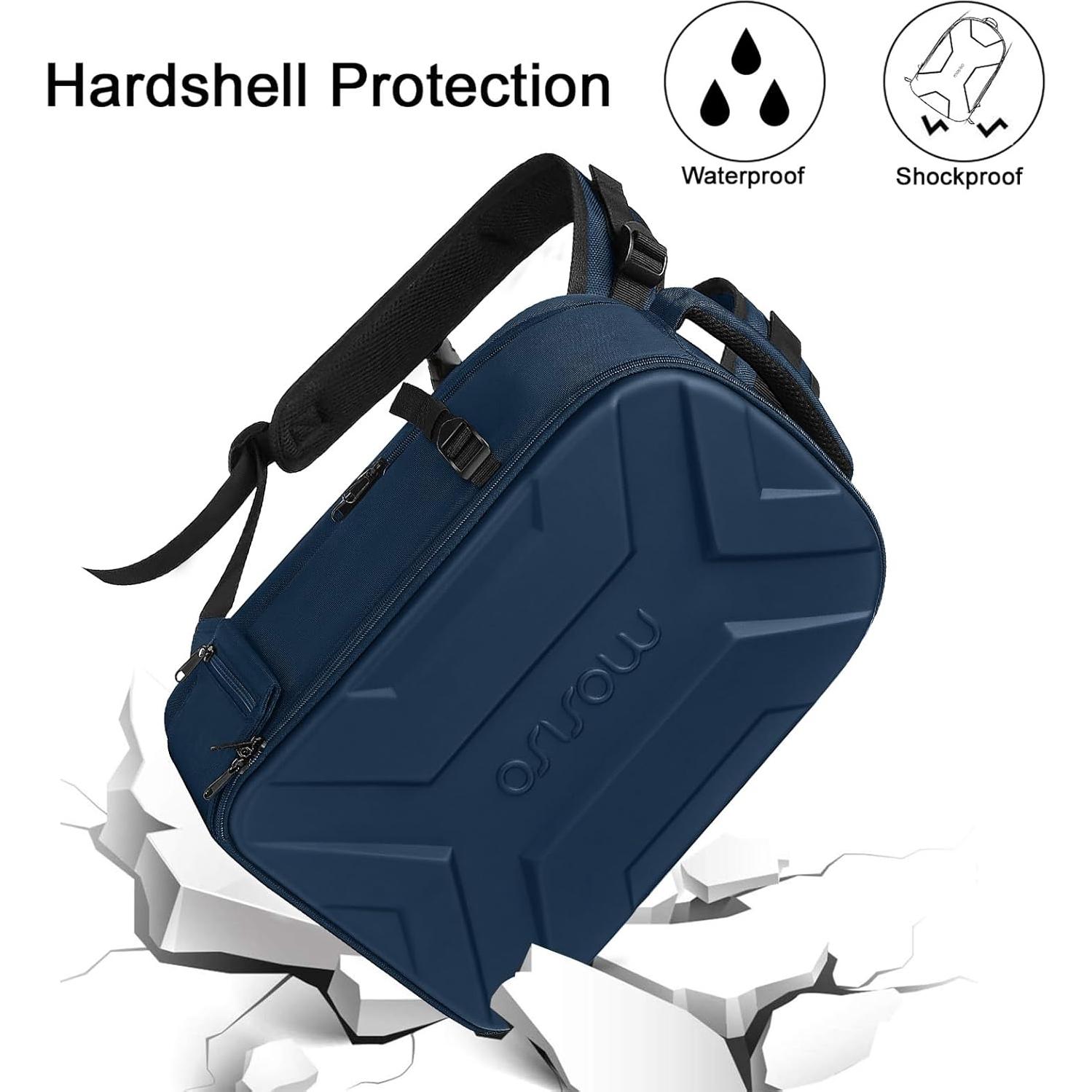 Mochila para cámara MOSISO, estuche rígido impermeable 43.94 cm