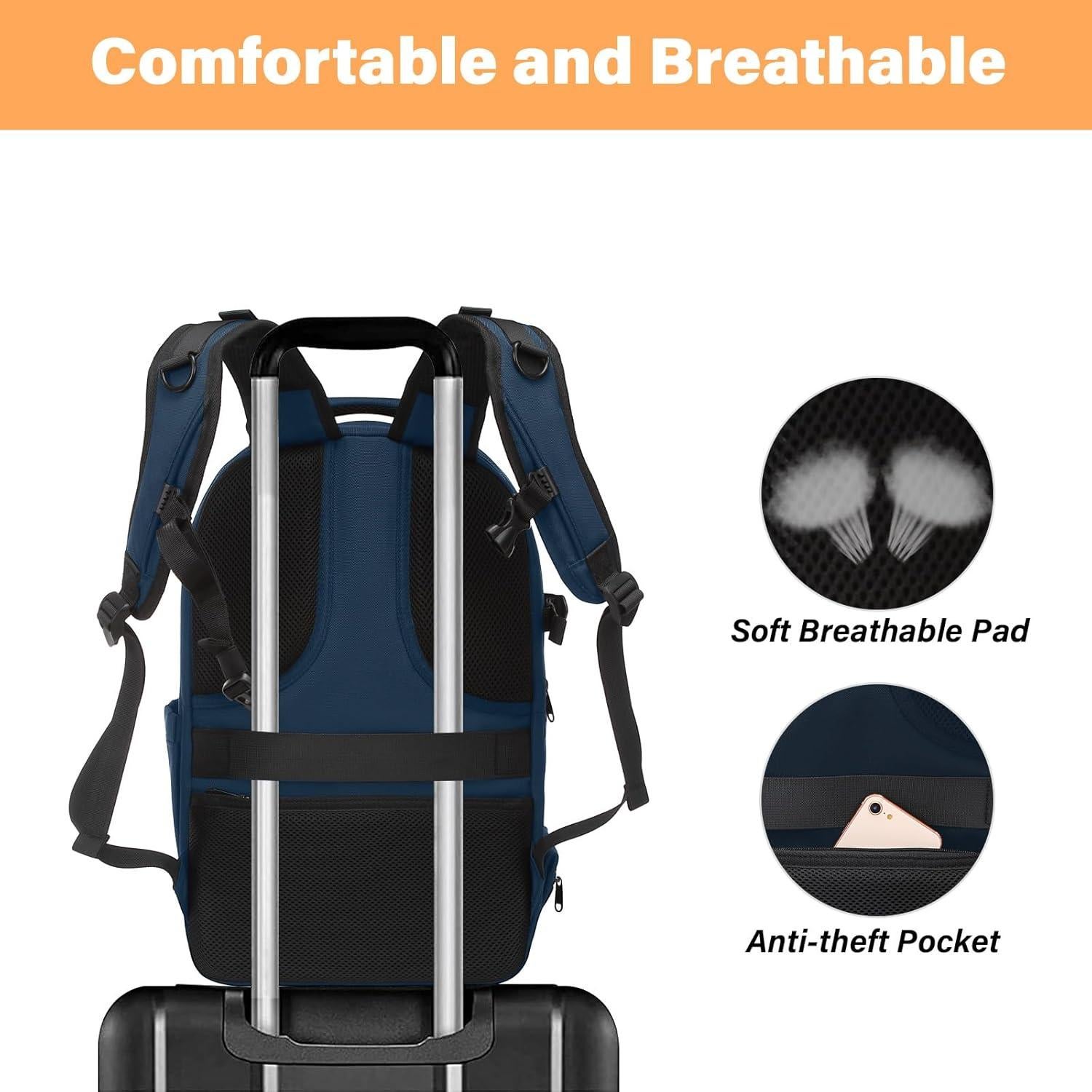 Mochila para cámara MOSISO, estuche rígido impermeable 43.94 cm