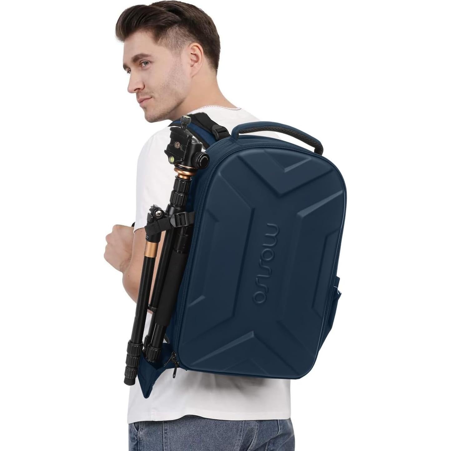 Mochila para cámara MOSISO, estuche rígido impermeable 43.94 cm