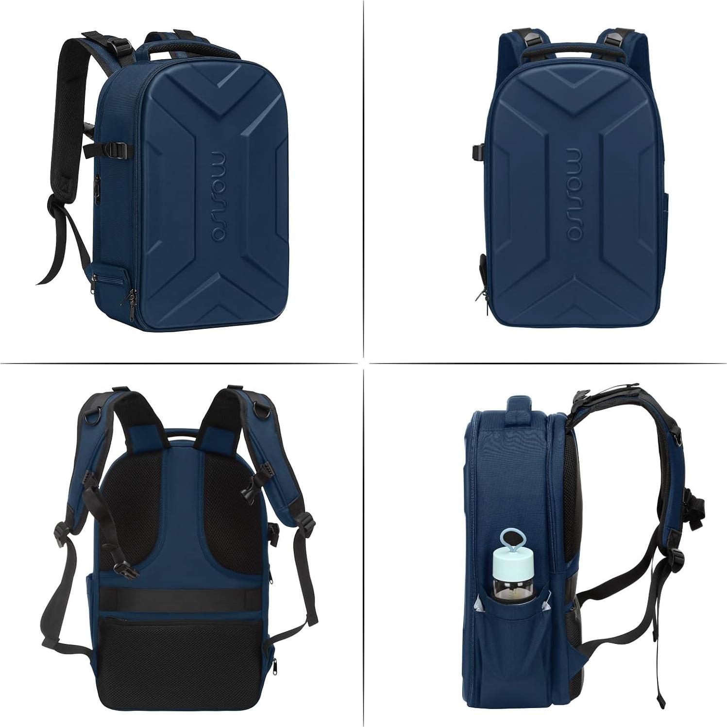 Mochila para cámara MOSISO, estuche rígido impermeable 43.94 cm